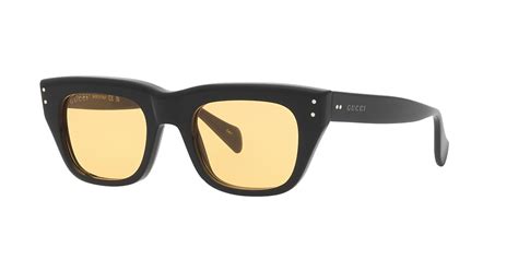 Gucci GG1365S 48 Yellow & Brown Light Sunglasses .